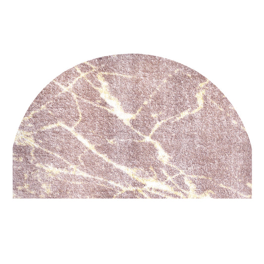 Halfmoon Marble Pink Semicircular Carpet