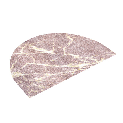 Halfmoon Marble Pink Semicircular Carpet