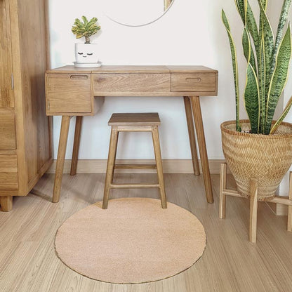 Minimal Round Rug [Raven black] พรมทรงกลม