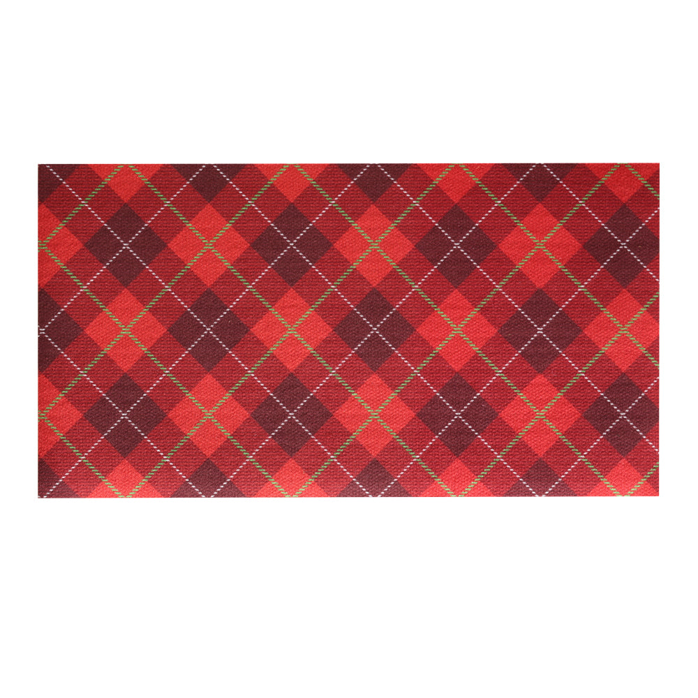 Praw Scot Red - SUB028 Rubber placemat, table mat, non-slip, premium safe material