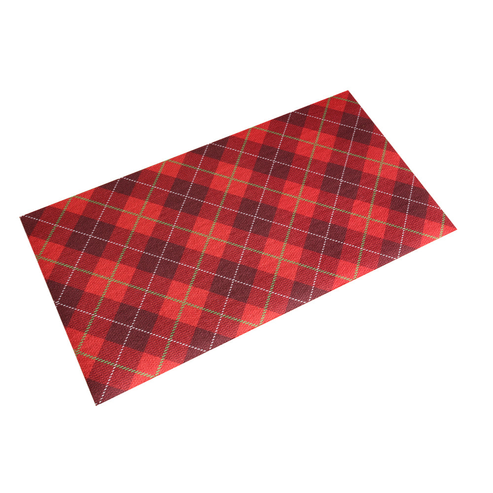 Praw Scot Red - SUB028 Rubber placemat, table mat, non-slip, premium safe material