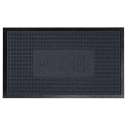 Water Horse Window (Dark Gray) Water-absorbent, non-slip carpet.