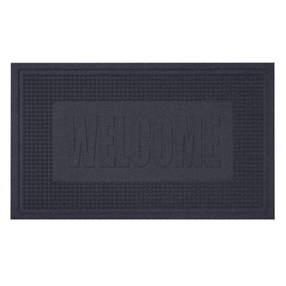 Water Horse Window (Dark Gray) Water-absorbent, non-slip carpet.