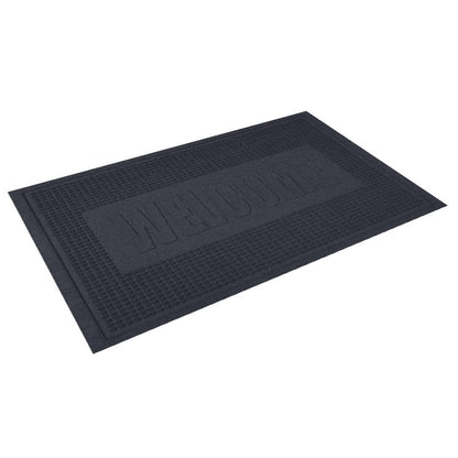 Water Horse Window (Dark Gray) Water-absorbent, non-slip carpet.