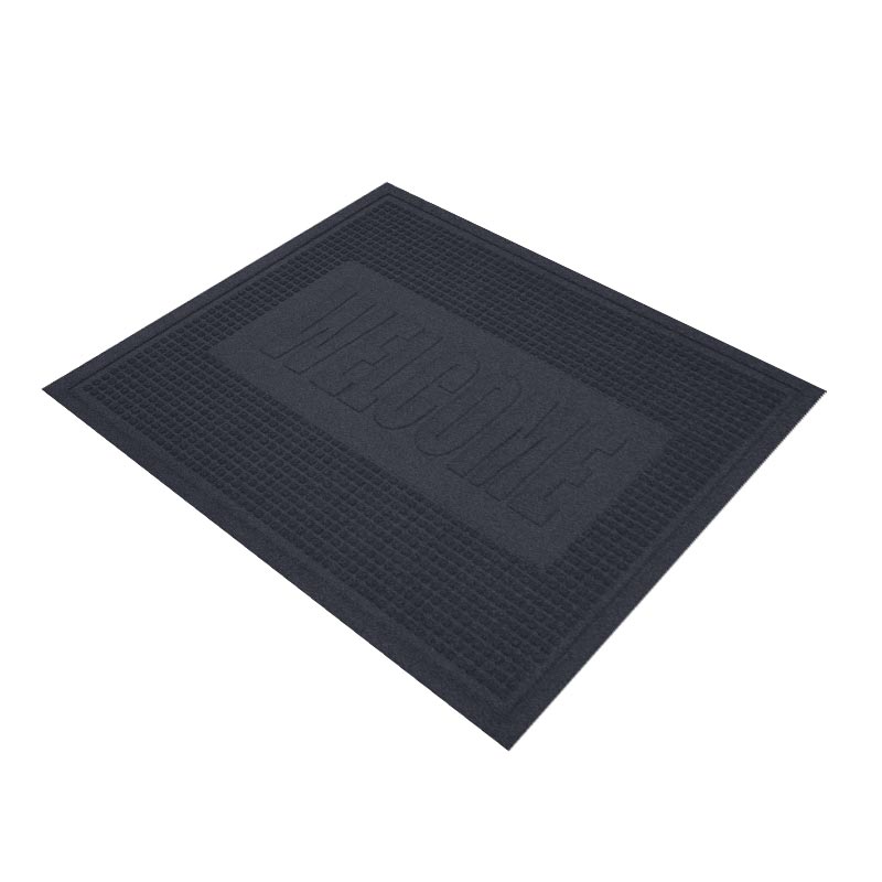 Water Horse Window (Dark Gray) Water-absorbent, non-slip carpet.