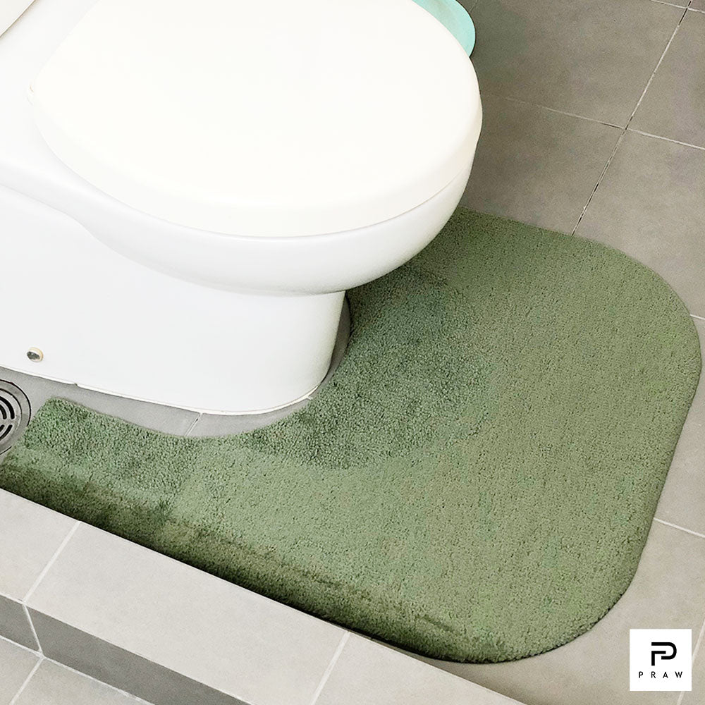 Toilet Mat Moss, bathroom rug, toilet mat